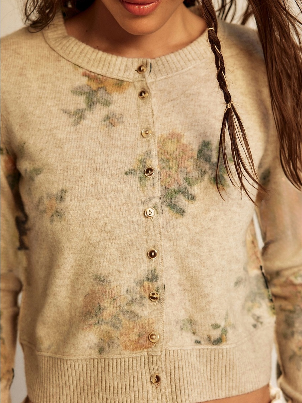 Free People Nocturnal Patterned Cashmere Cardi - Only worn once! - Picture 3 of 3